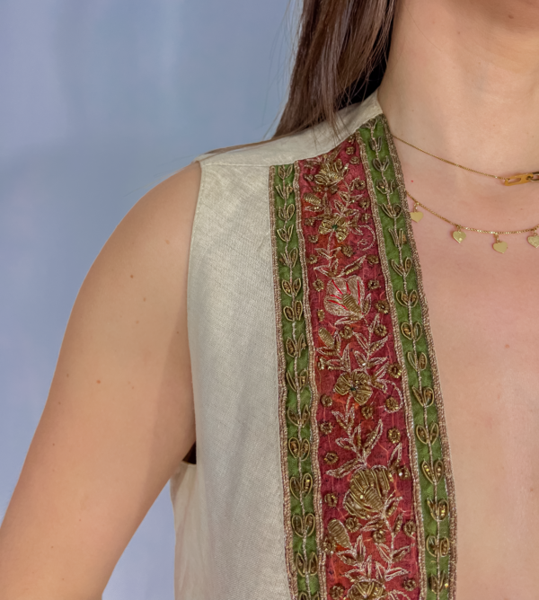 VESTE SANS MANCHE ORIENTALE – Image 4