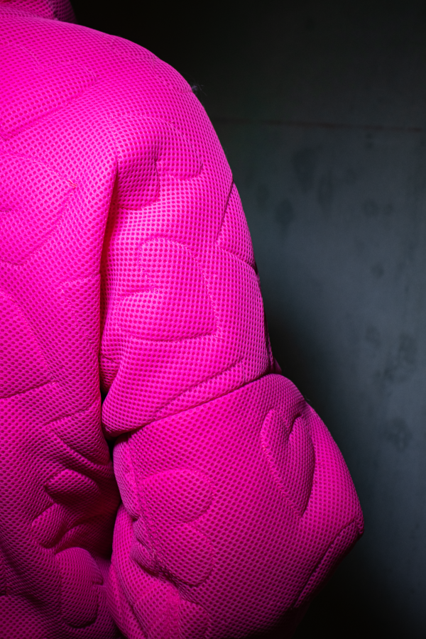VESTE ROSE MATELASSÉE COEURS – Image 2